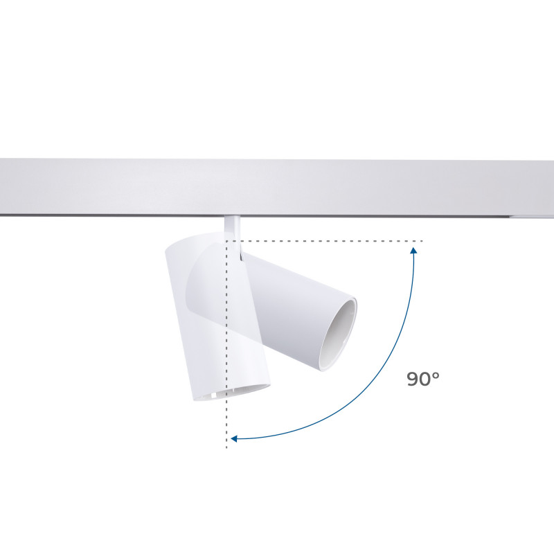 RGB + CCT magnetic track LED spotlight - 48V - 25W - Mi Light - White