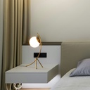 Crystal ball table lamp "Flix"