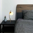 Crystal ball table lamp "Flix"