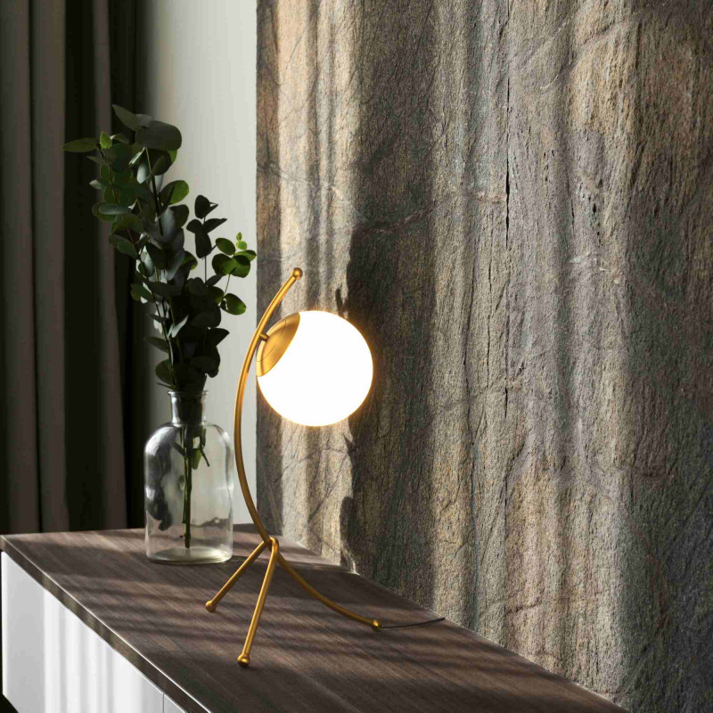 Crystal ball table lamp "Flix"
