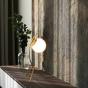 Crystal ball table lamp "Flix"