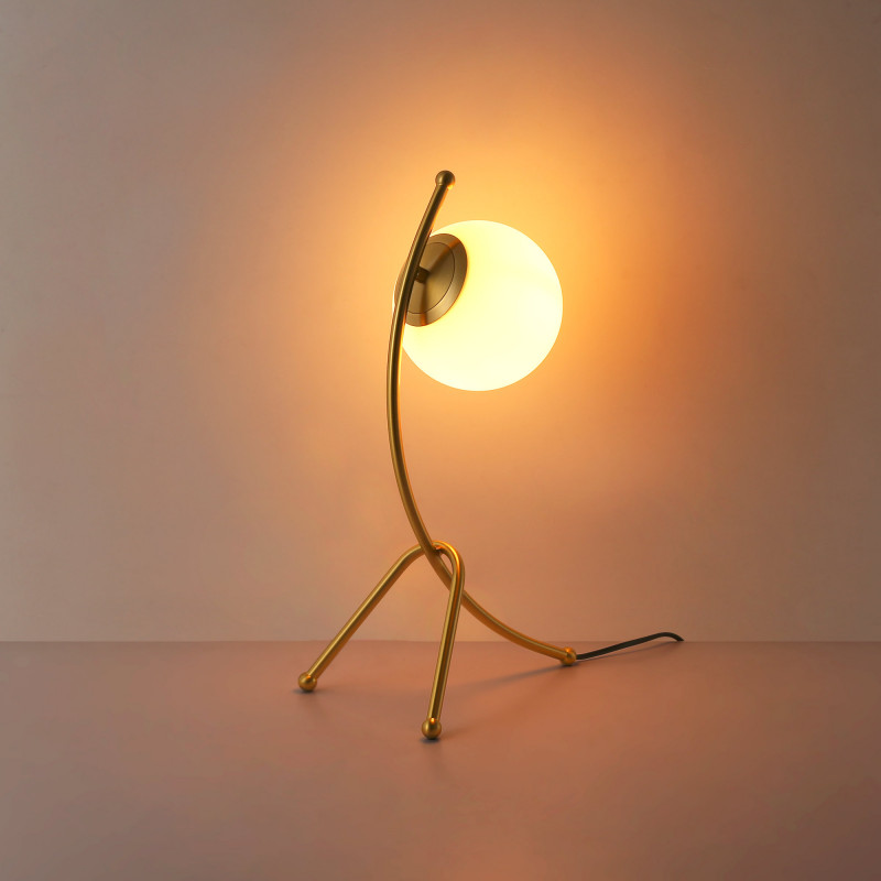 Crystal ball table lamp "Flix"