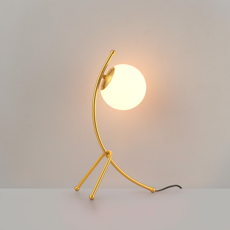 Crystal ball table lamp "Flix"