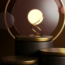 Crystal ball table lamp "Ruth"