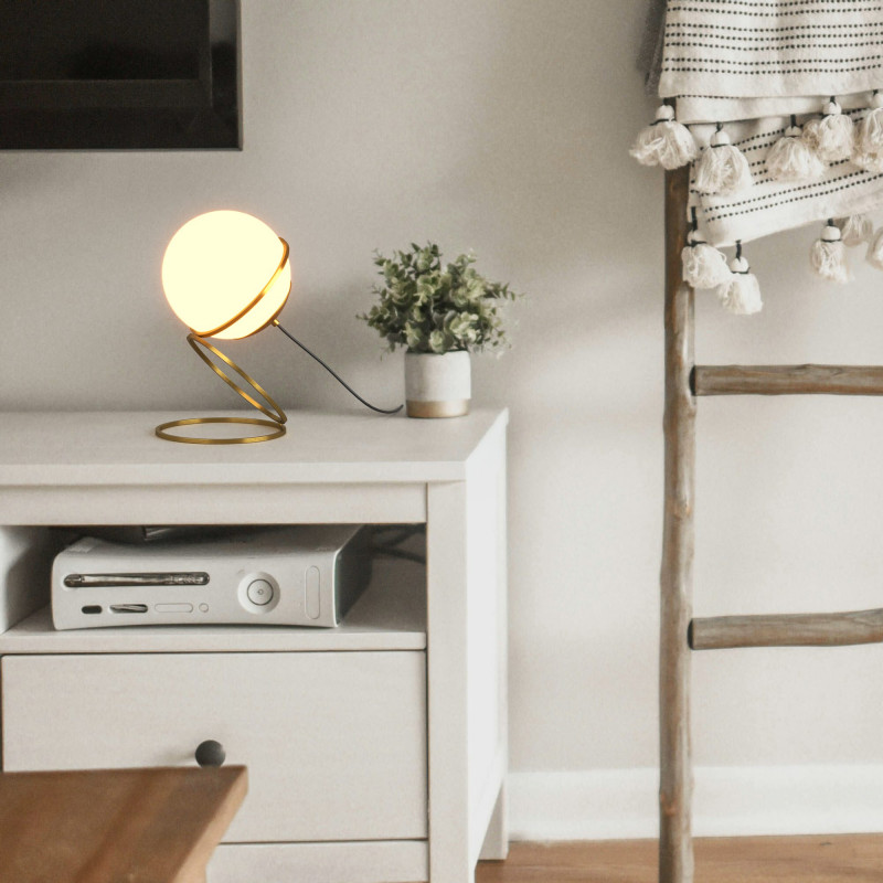 Crystal ball table lamp "Ruth"
