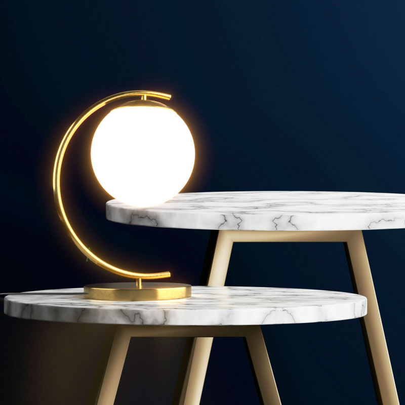 Crystal ball table lamp "San"