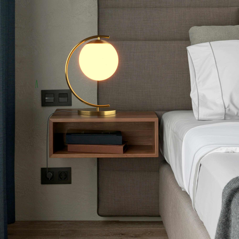 Crystal ball table lamp "San"