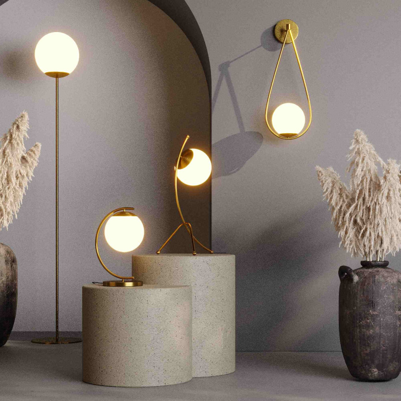 Crystal ball table lamp "San"