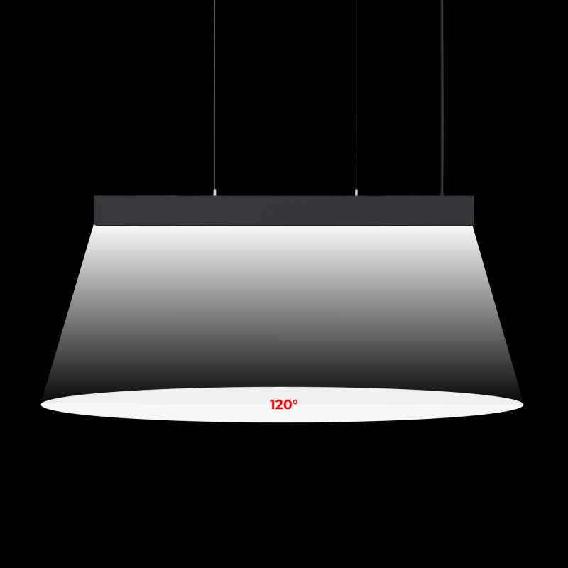 Pendant/Surface Mounted LED Linear light - 36W - Slim - 120cm - 2500lm