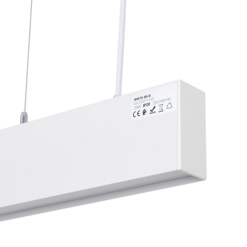 Pendant/Surface Mounted LED Linear light - Slim - 24W - 80cm - 1700lm