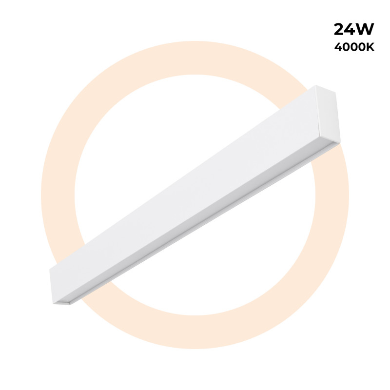 Pendant/Surface Mounted LED Linear light - Slim - 24W - 80cm - 1700lm