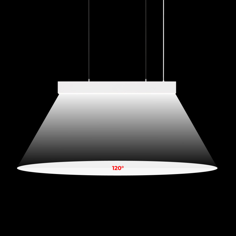 Pendant/Surface Mounted LED Linear light - Slim - 24W - 80cm - 1700lm