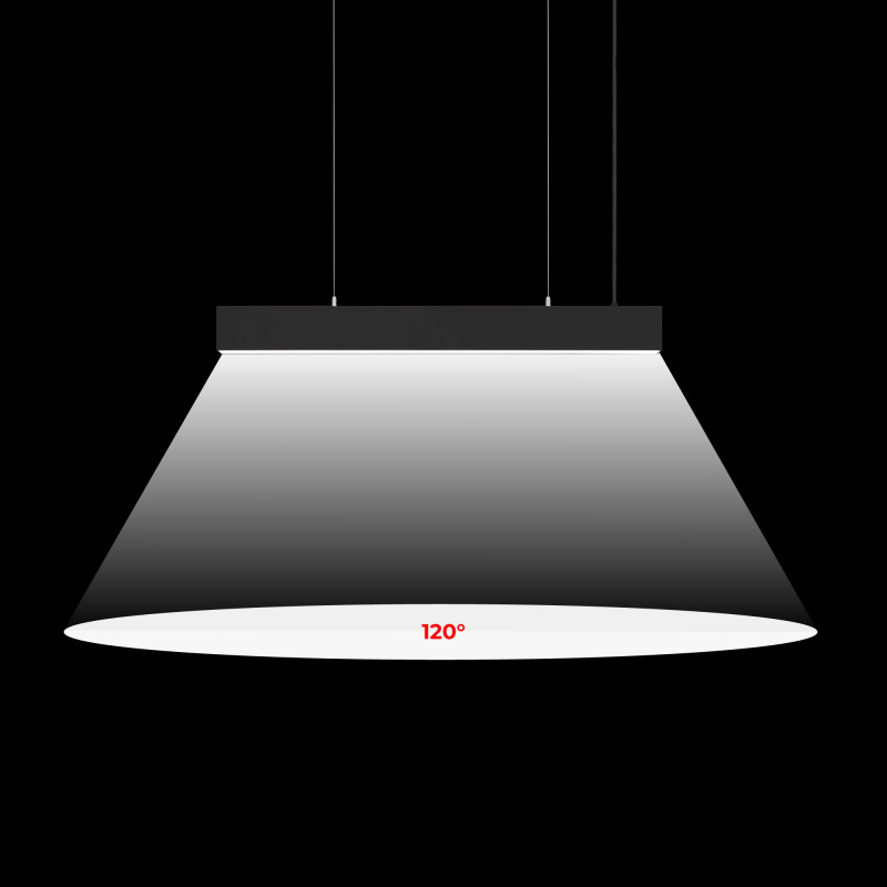 Pendant/Surface Mounted LED Linear light - Slim - 24W - 80cm - 1700lm