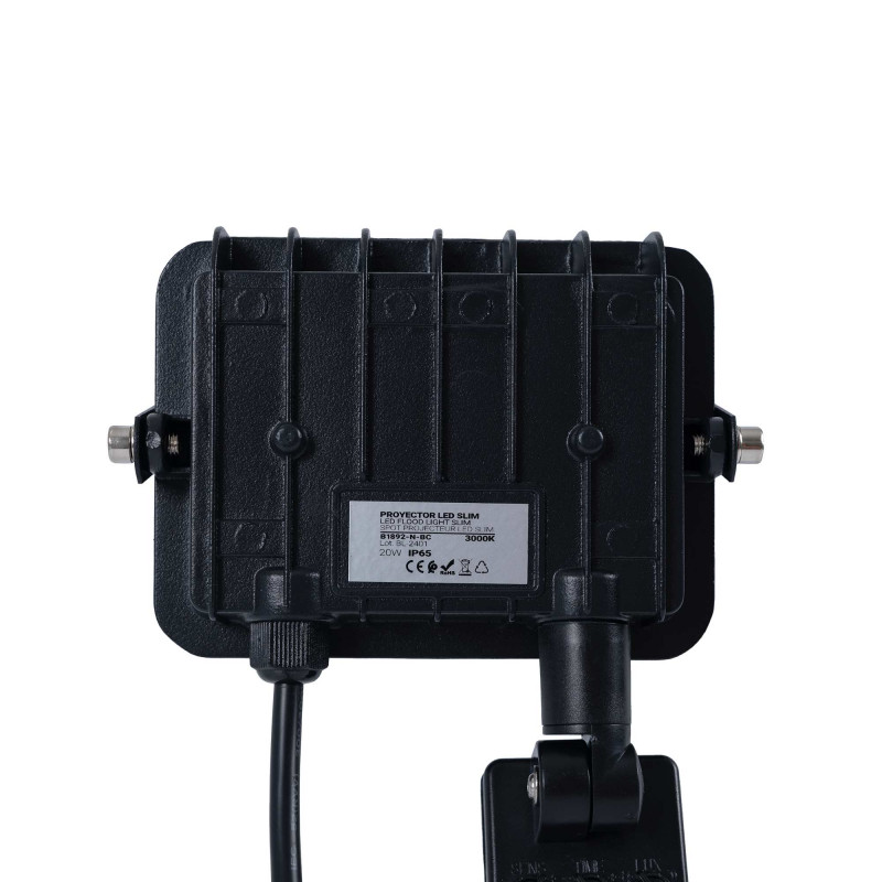Outdoor LED floodlight with PIR motion sensor - 20W - IP65