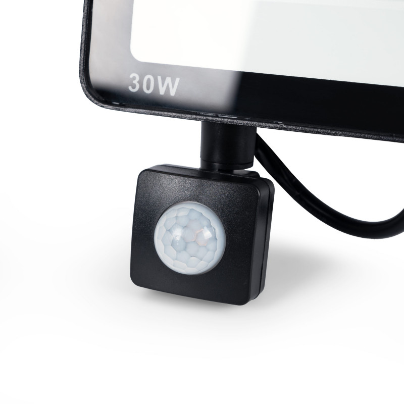 Outdoor LED floodlight with PIR motion sensor - 30W - IP65 - 6000K