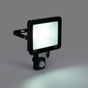 Outdoor LED floodlight with PIR motion sensor - 30W - IP65 - 6000K