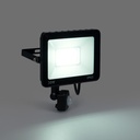 Outdoor LED floodlight with PIR motion sensor - 30W - IP65 - 6000K