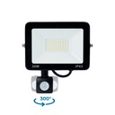 Outdoor LED floodlight with PIR motion sensor - 30W - IP65 - 6000K