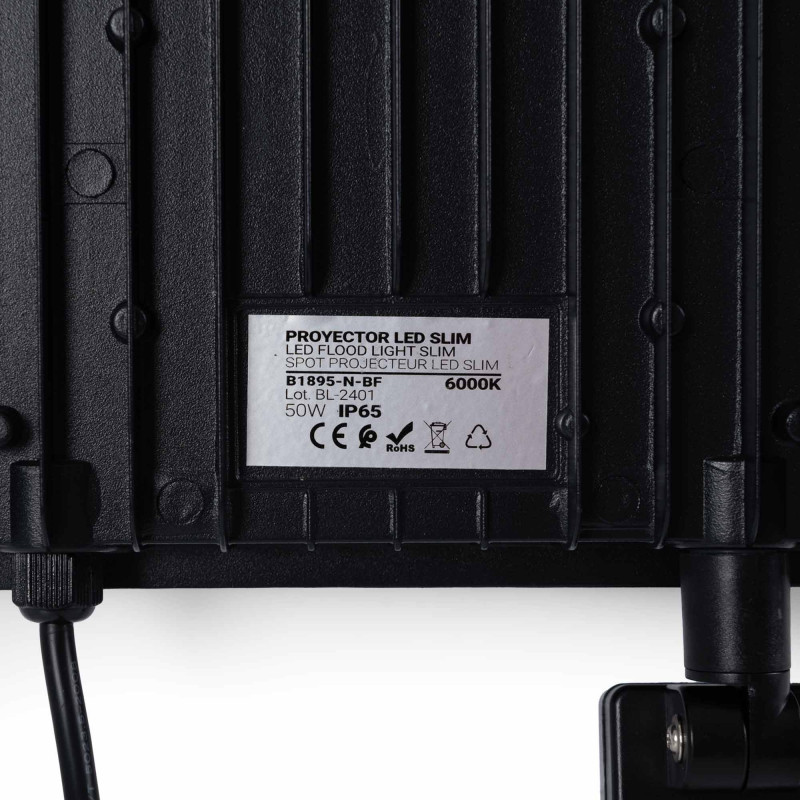 Outdoor LED floodlight with PIR motion sensor - 50W - IP65 - 6000K