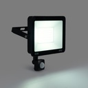Outdoor LED floodlight with PIR motion sensor - 50W - IP65 - 6000K