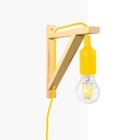 Nordic wall lamp "YOJO" -Wooden frame and silicone pendant lamp