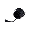Recessed round LED downlight - 8W - Osram Chip - UGR18 - Cutout Ø 58mm - Black