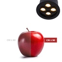 Recessed round LED downlight - 8W - Osram Chip - UGR18 - Cutout Ø 58mm - Black