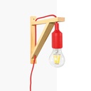 Nordic wall lamp "YOJO" -Wooden frame and silicone pendant lamp