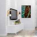 Nordic wall lamp "YOJO" -Wooden frame and silicone pendant lamp