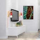 Nordic wall lamp "YOJO" -Wooden frame and silicone pendant lamp