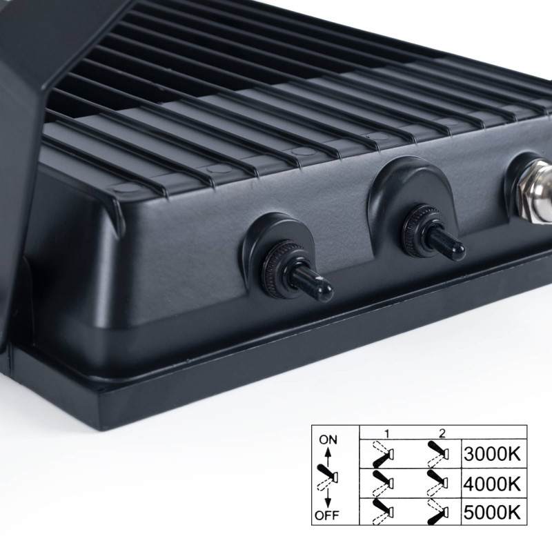 Outdoor LED floodlight - 50W CCT - "PRO" Series - 110lm/W - IP66