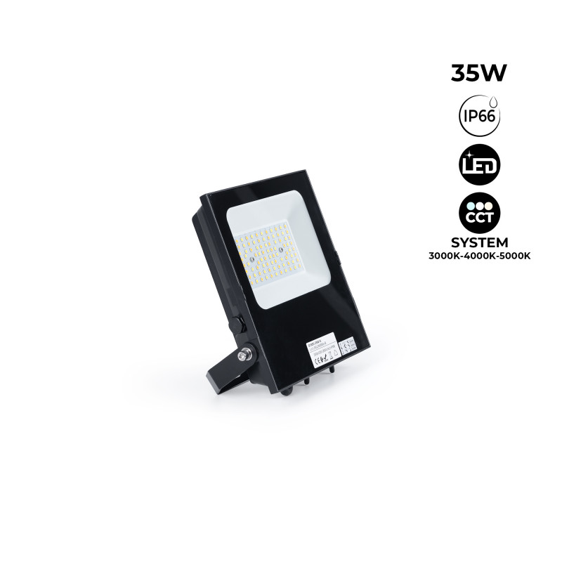 Outdoor LED floodlight - 35W CCT - "PRO" Series - 110lm/W - IP66
