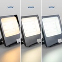 Outdoor LED floodlight - 100W CCT - "PRO" Series - 110lm/W - IP66