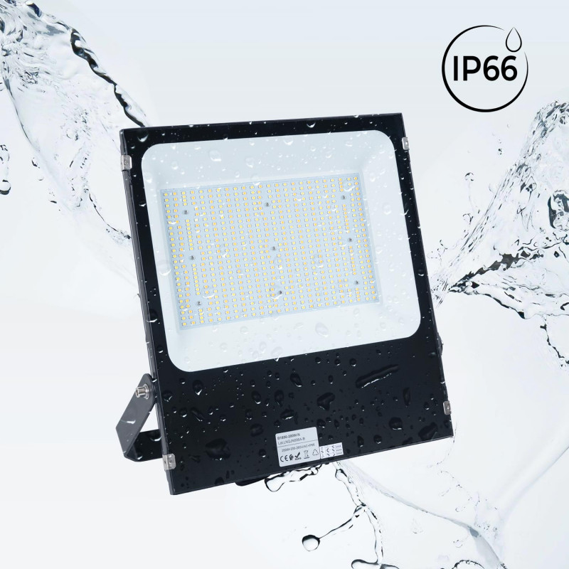 Outdoor LED floodlight - 200W CCT - "PRO" Series - 110lm/W - IP66