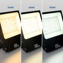Outdoor LED floodlight - 200W CCT - "PRO" Series - 110lm/W - IP66