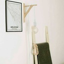 Nordic wall lamp "YOJO" -Wooden frame and silicone pendant lamp
