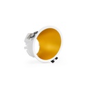 Round asymmetrical recessed downlight ring - Low UGR - Cutout Ø85mm