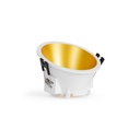 Round asymmetrical recessed downlight ring - Low UGR - Cutout Ø85mm