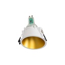 Round asymmetrical recessed downlight ring - Low UGR - Cutout Ø85mm