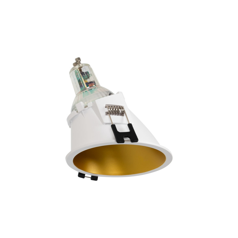 Round asymmetrical recessed downlight ring - Low UGR - Cutout Ø85mm