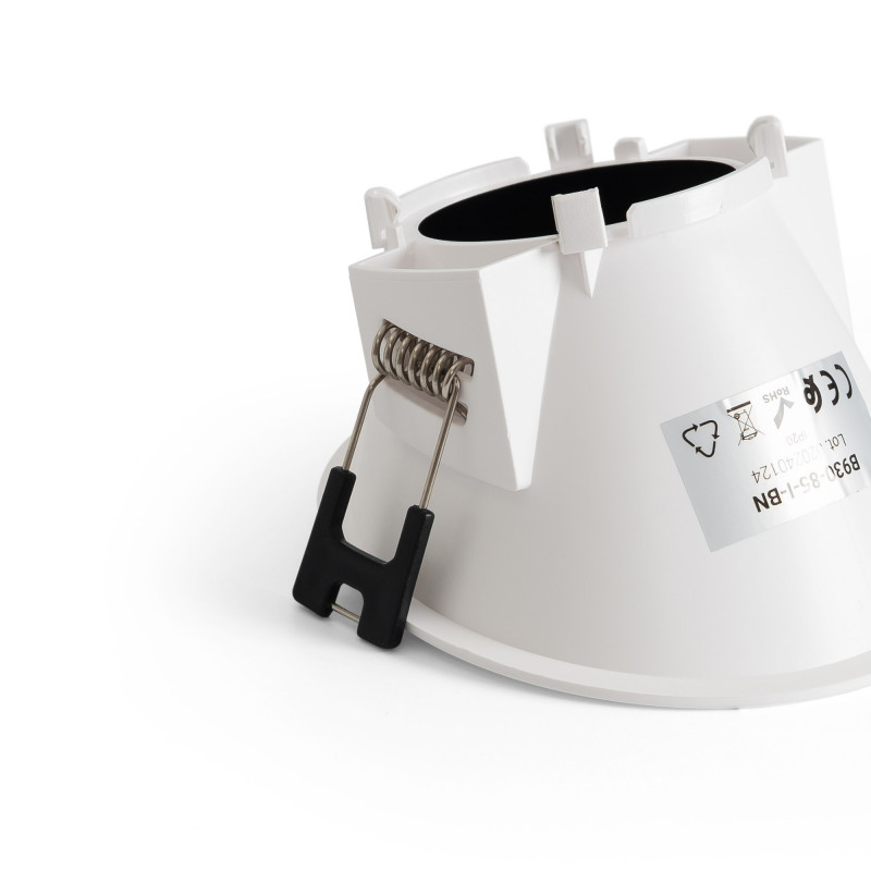 Round asymmetrical recessed downlight ring - Low UGR - Cutout Ø85mm