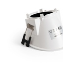 Round asymmetrical recessed downlight ring - Low UGR - Cutout Ø85mm