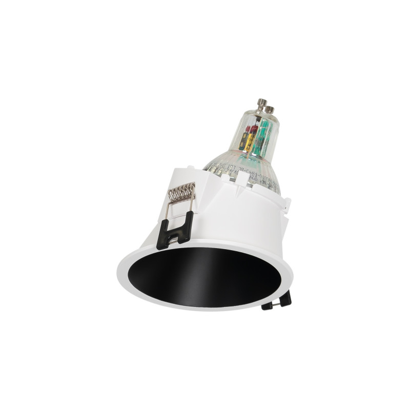 Round asymmetrical recessed downlight ring - Low UGR - Cutout Ø85mm