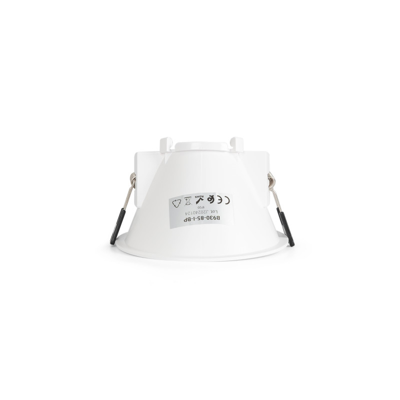 Round asymmetrical recessed downlight ring - Low UGR - Cutout Ø85mm