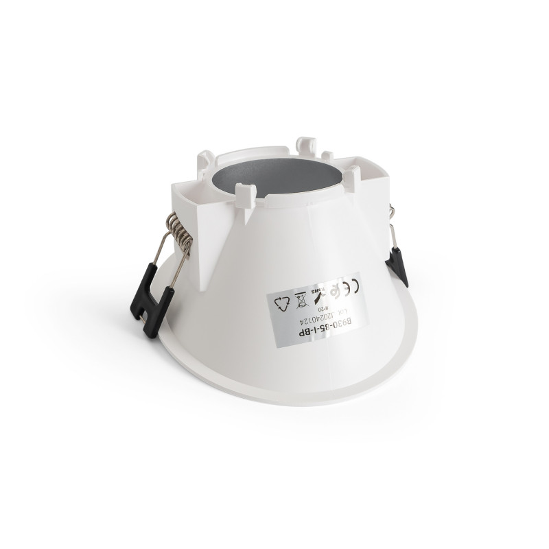 Round asymmetrical recessed downlight ring - Low UGR - Cutout Ø85mm