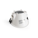 Round asymmetrical recessed downlight ring - Low UGR - Cutout Ø85mm