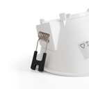 Round asymmetrical recessed downlight ring - Low UGR - Cutout Ø85mm
