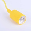 Nordic wall lamp "YOJO" -Wooden frame and silicone pendant lamp