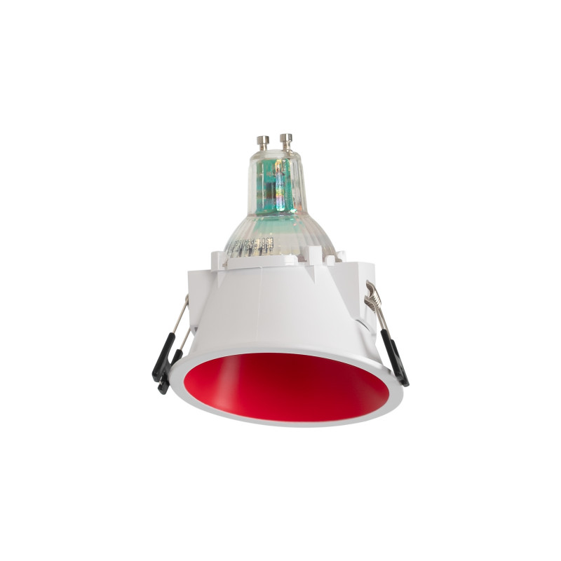 Round asymmetrical recessed downlight ring - Low UGR - Cutout Ø85mm