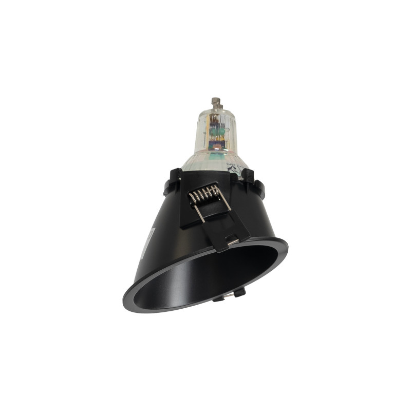 Round asymmetrical recessed downlight ring - Low UGR - Cutout Ø85mm